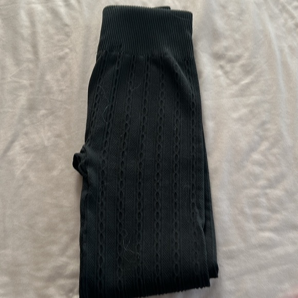 Black cable knit leggings S - Picture 4 of 4